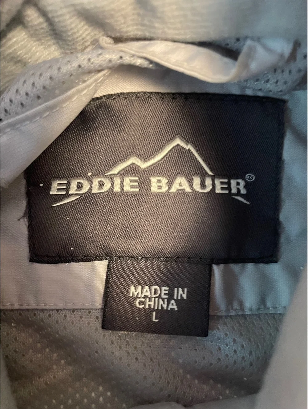 Eddie Bauer Women's Lightweight Hooded Windbreaker Jacket Size L